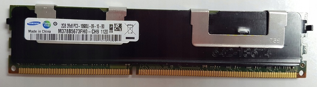 Samsung DDR3 2GB 1333MHz CL9 m378b5673fh0-ch0 Ram