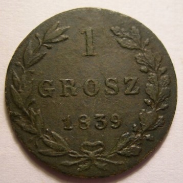 1 grosz 1839 MW