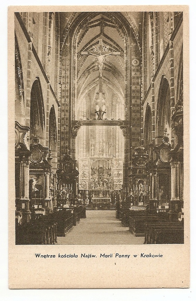 KRAKÓW -KOŚCIÓŁ MARIACKI WNĘTRZE