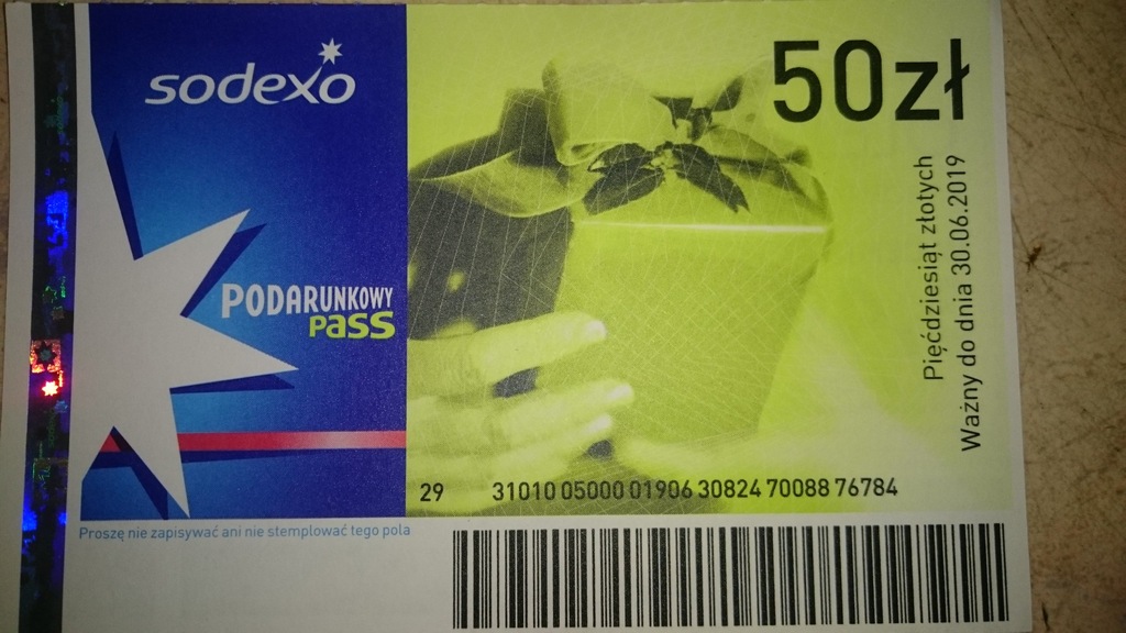 Bony Sodexo Okazja