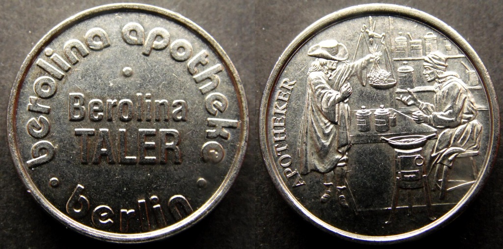 Niemcy - Żeton apteczny Berolina Apotheke Berlin