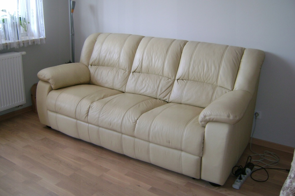 Sofa skórzana rozkładana