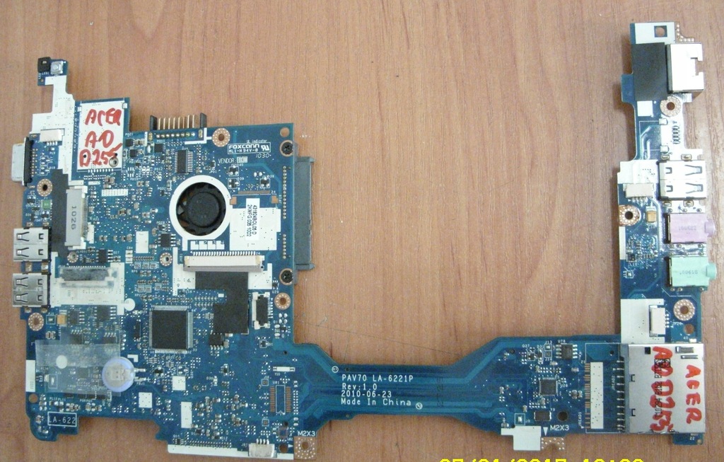 Acer Aspire One D255 płyta PAV70 LA-6221P Rev: 1.0
