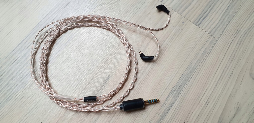 Kabel IEM Forza Hybryda 2 pin 4,4 + przejściówka
