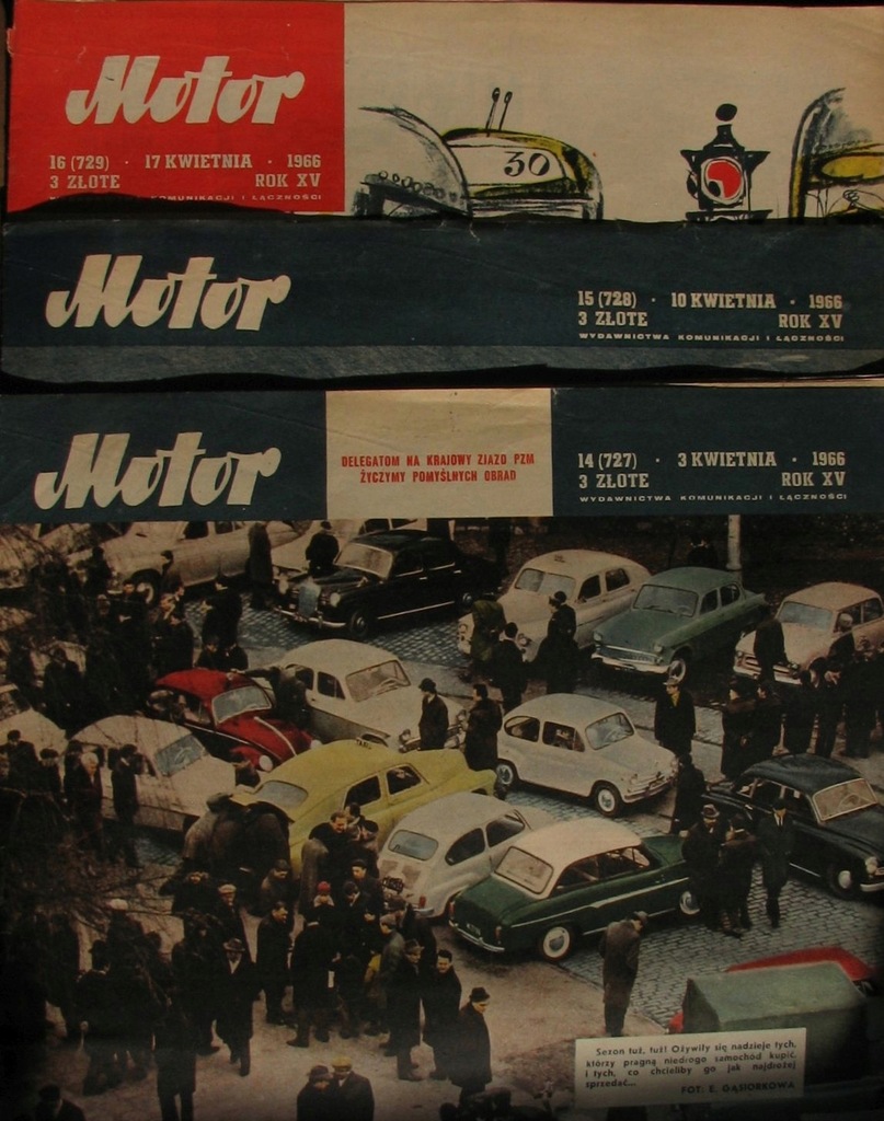 MOTOR 1966 nr 14,15,16,17,18,19,21,22, 26, 31,37