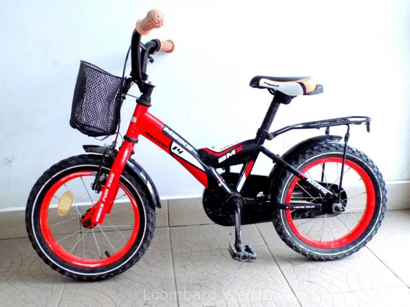ROWER BMX MBIKE 14 CALI CZERWONO-CZARNY