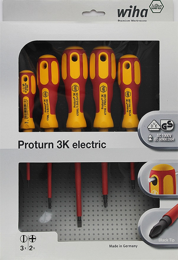 Wkrętaki Izolowane VDE  Śrubokręty Wiha Proturn 3K