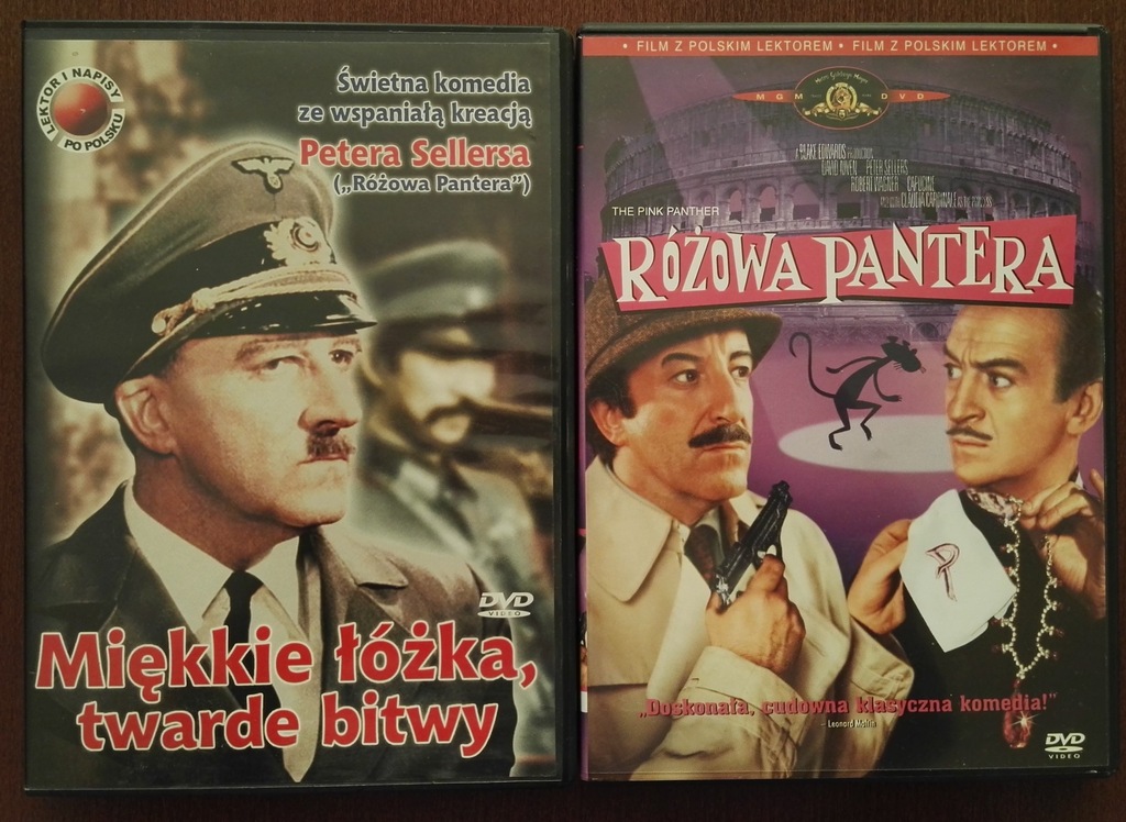 2DVD RÓŻOWA PANTERA i MIĘKKIE ŁÓŻKA TWARDE BITWY