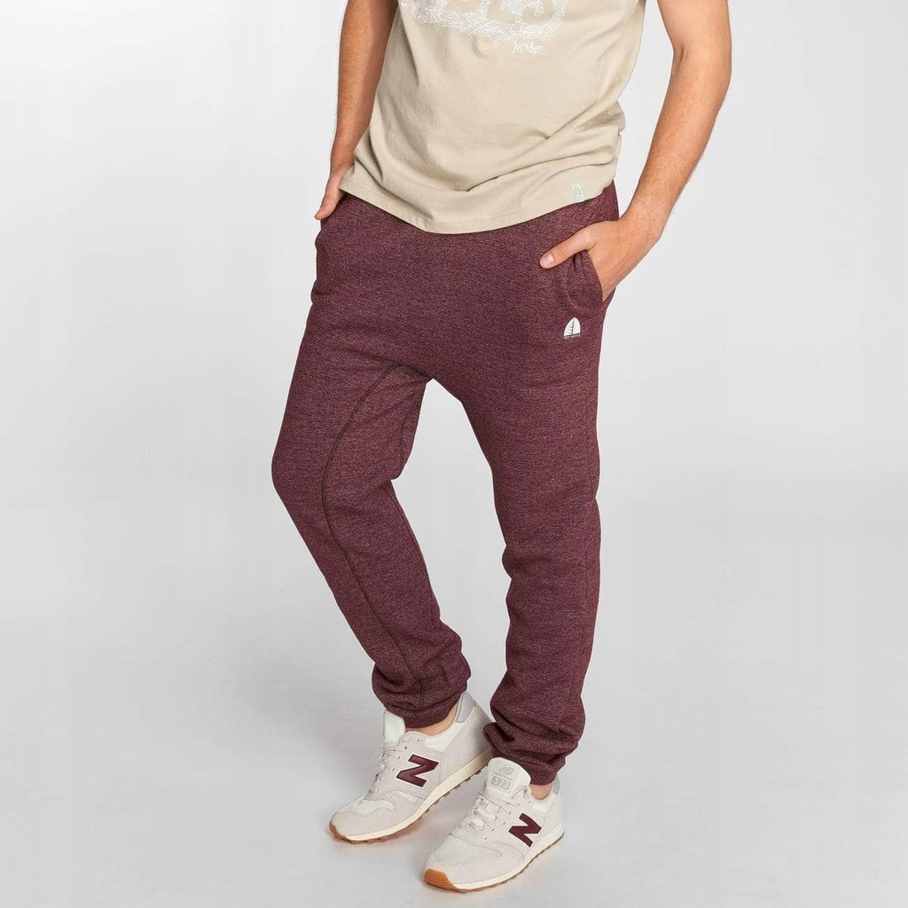 Spodnie dresowe Just Rhyse Lima bordowe 2XL skate