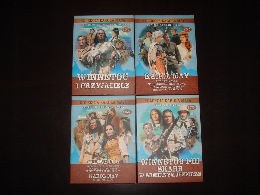 Walczyli Z Apaczami W Powieści Karola Maya Kolekcja Karola Maya Winnetou - 16 DVD, PL, Unikat - 7147670184