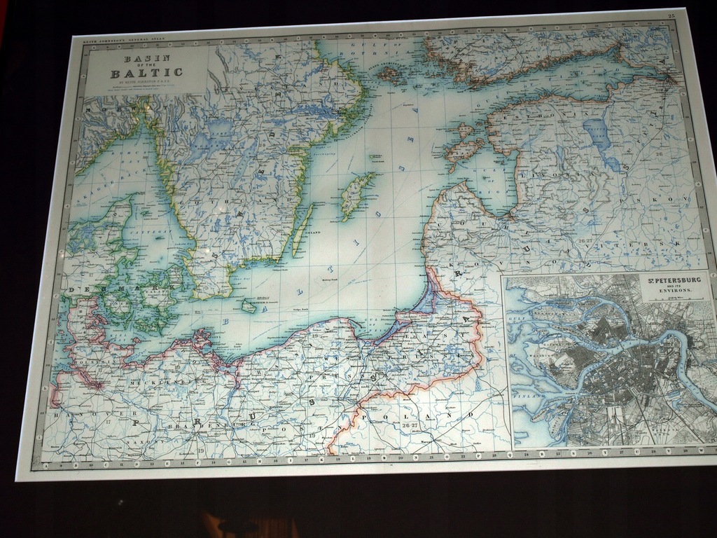 Podkreśl Podpunkt Zawierający Prawidłową Charakterystykę Morza Bałtyckiego Bałtyk Basen Morza Bałtyckiego duża mapa 1880r ram - 7558147302