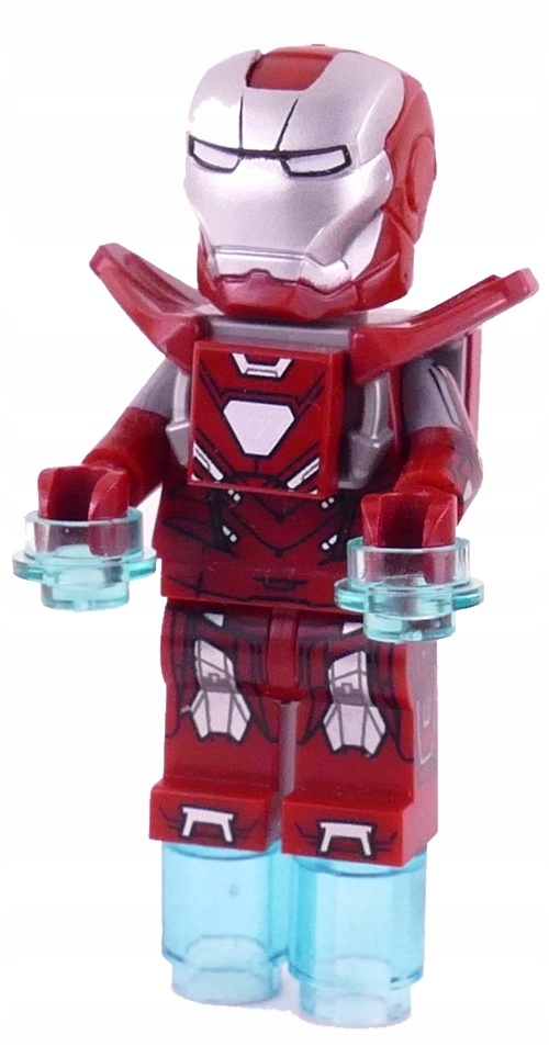 silver iron man lego