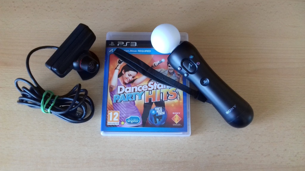 Kontroler PS MOVE + KAMERA + GRA + ŁADOWARKA!