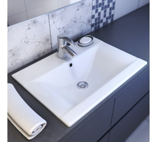 Umywalka ceramiczna Ontario 80 cm na 45 cm