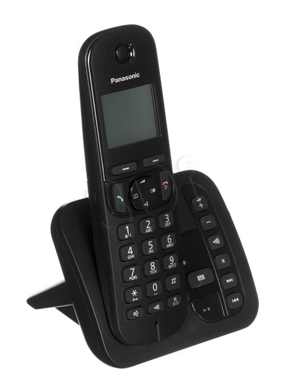 Telefon przewodowy Panasonic KX-TGC220PDB ( czarny