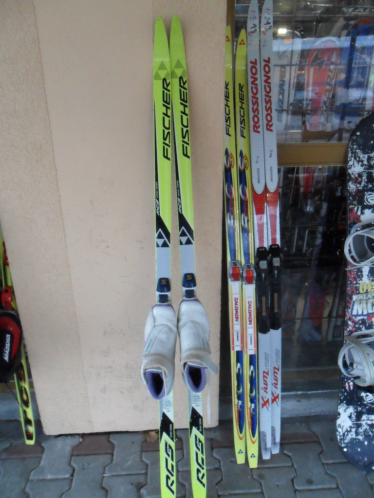 Narty biegowe używane 160 cm wkładka 24 cm komplet