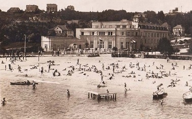 GDYNIA 1926 r. HOTEL RIVIERA reprodukcja