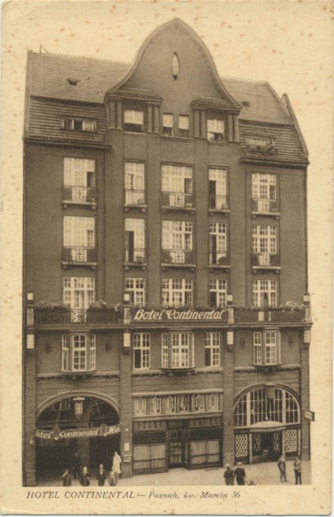 Poznań Hotel Continental sw. Marcin lata 20/30
