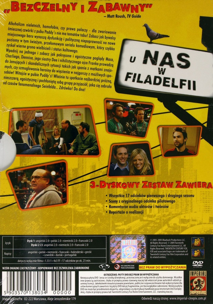 U Nas W Filadelfii Sezon 12 Box Lektor 3dvd