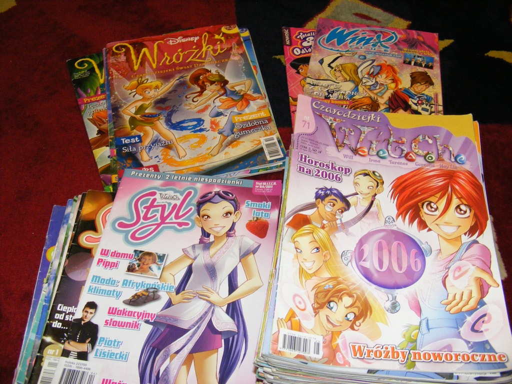 Czarodziejki WITCH komiks x56+ dodatek gazetki x14