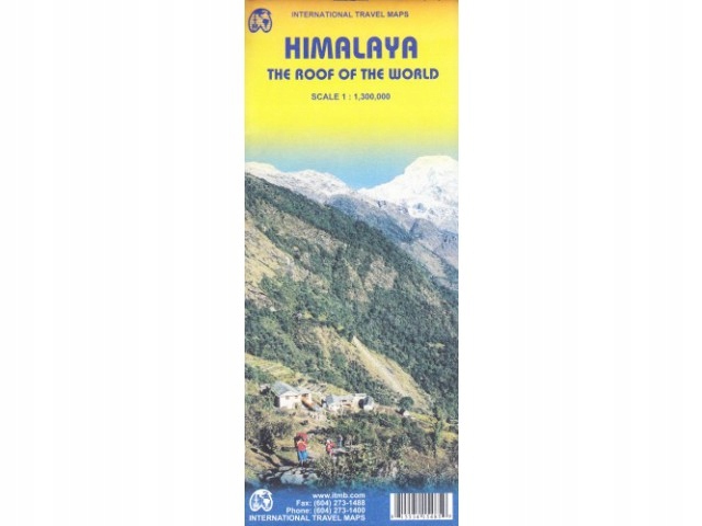 HIMALAJE mapa Tybet Nepal Bhutan 1:1 300 000 ITMB