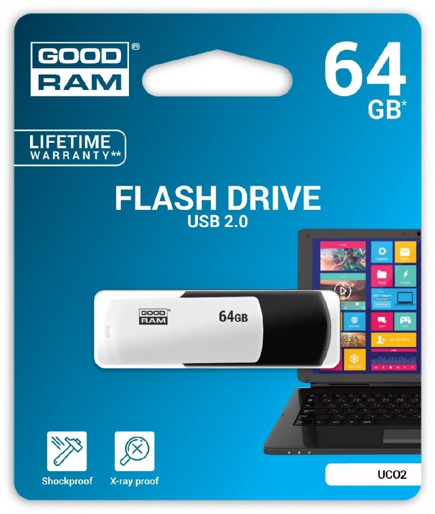 GOODRAM COLOUR BLACK&amp;WHITE 64GB USB2.0