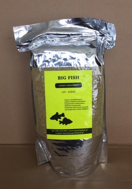 BIG FISH Zanęta wędkarska syr.LIN-KARAŚ ZIEL.2,5kg