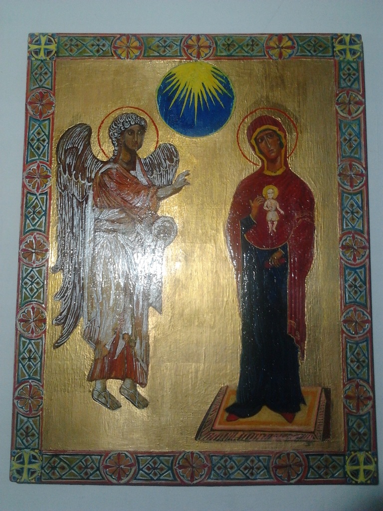 Ikona Zwiastowanie, ikona grecko-bizantyńska.
