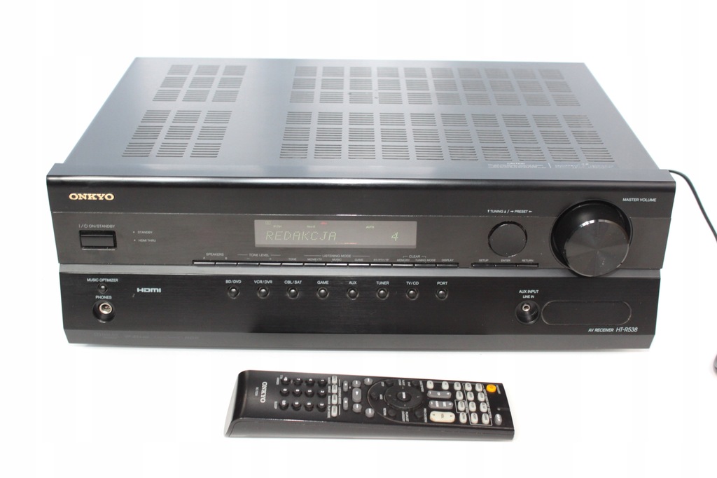 Amplituner Onkyo HT-R538 5.1 HDMI Pilot Gwarancja