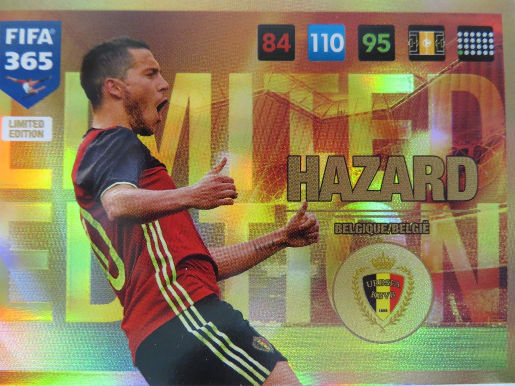 Panini Fifa 365 2017 Limited Eden Hazard Belgium 6892728405 Oficjalne Archiwum Allegro