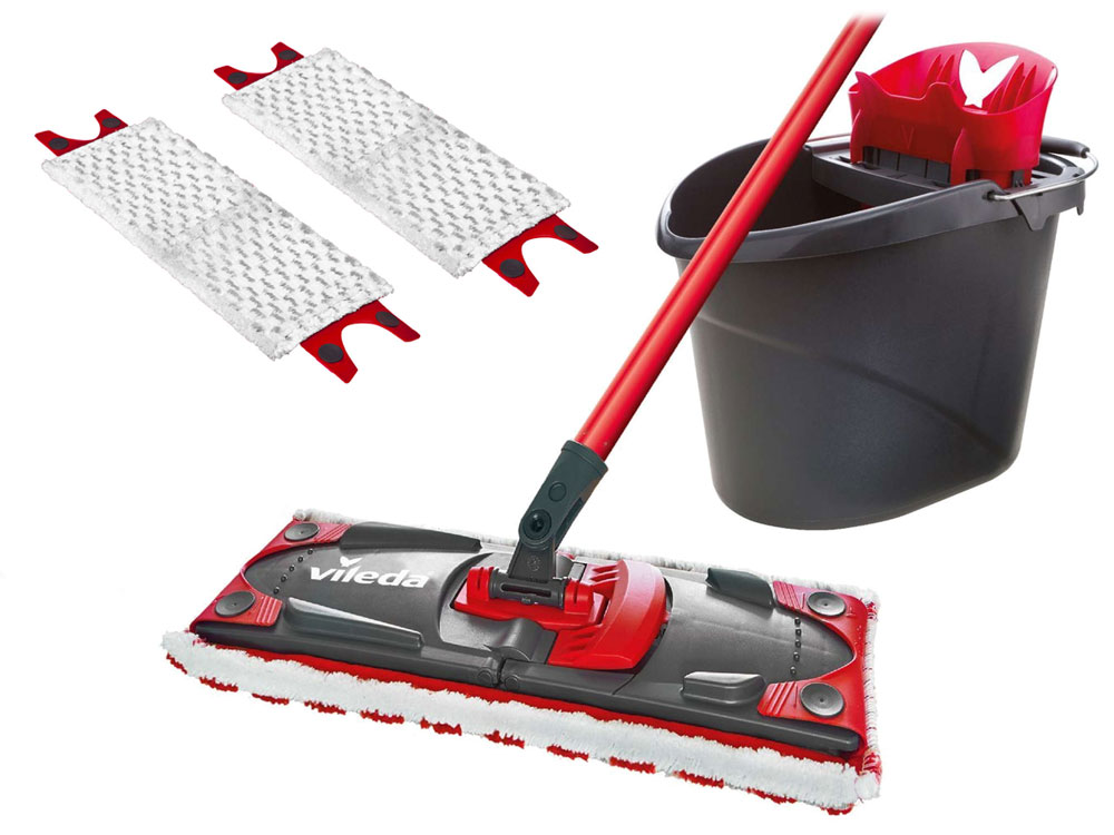 Zestaw Vileda UltraMax Mop płaski Wiadro 3 wkłady