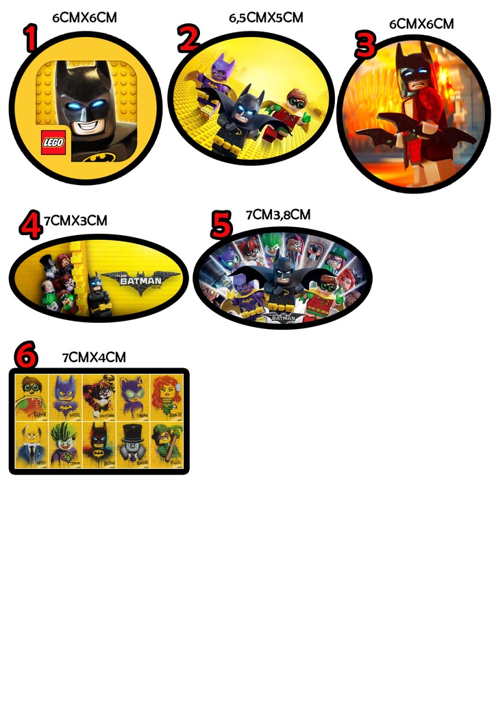 Prasowanki łaty aplikacje Lego Batman