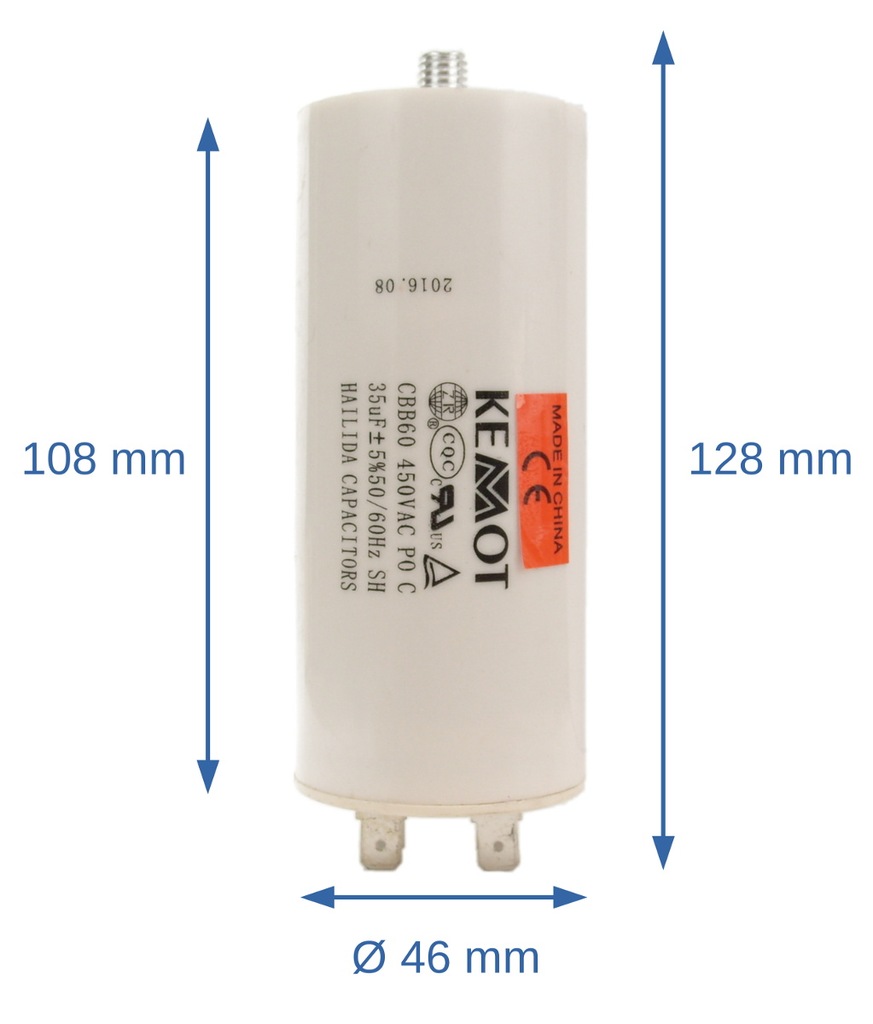 Конденсатор cbb60 35uf 450v