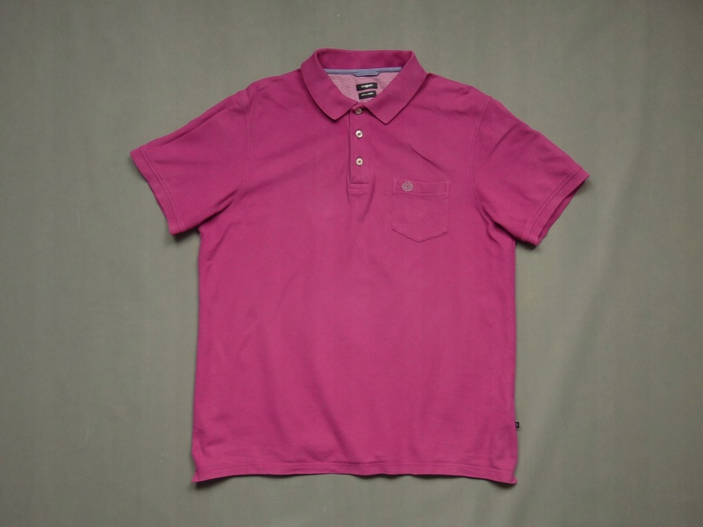BUGATTI różowa polówka koszulka polo z logo XL