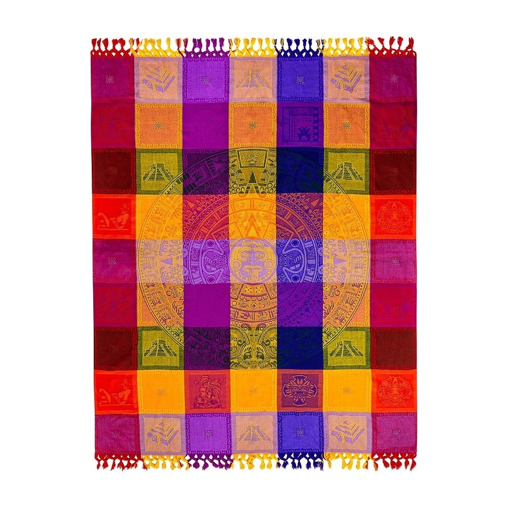 Koc Meksykański kolorowy bawełniany 150 x 250