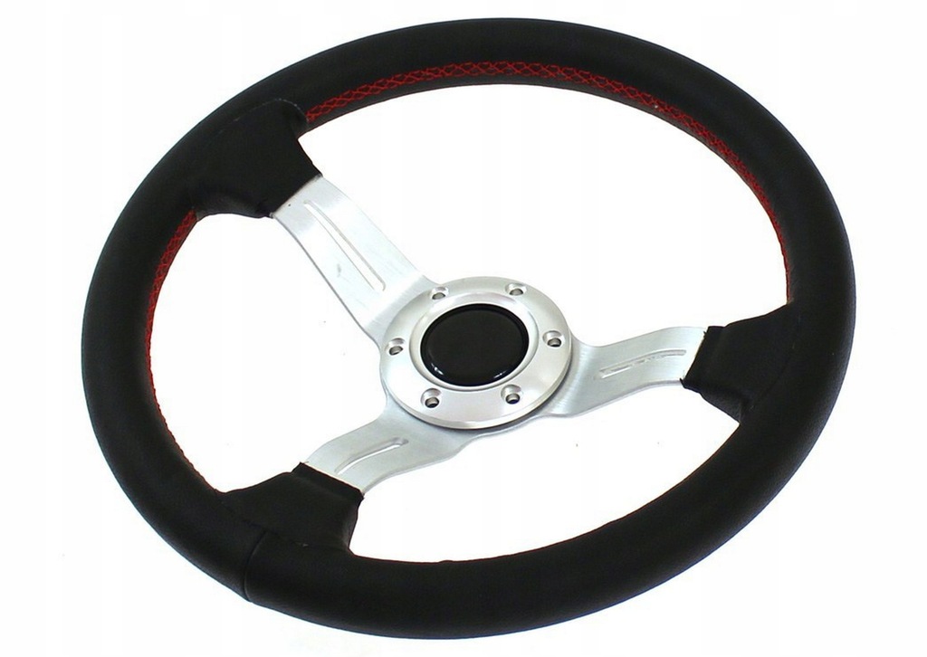 KIEROWNICA SPORTOWA ECO 320MM OFFSET 59MM SKÓRA
