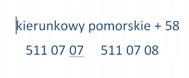 nr telefonu stacjonarny kierunkowy +58 pomorskie