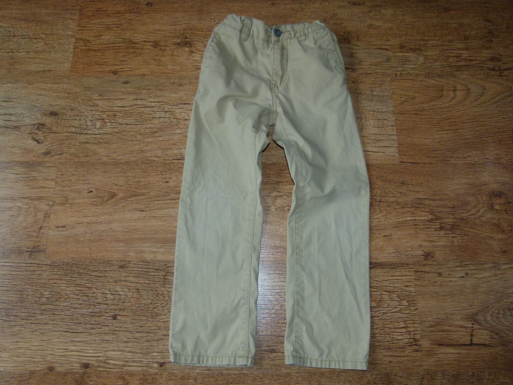 CUBUS  świetne spodnie jeansy beżowe r. 122