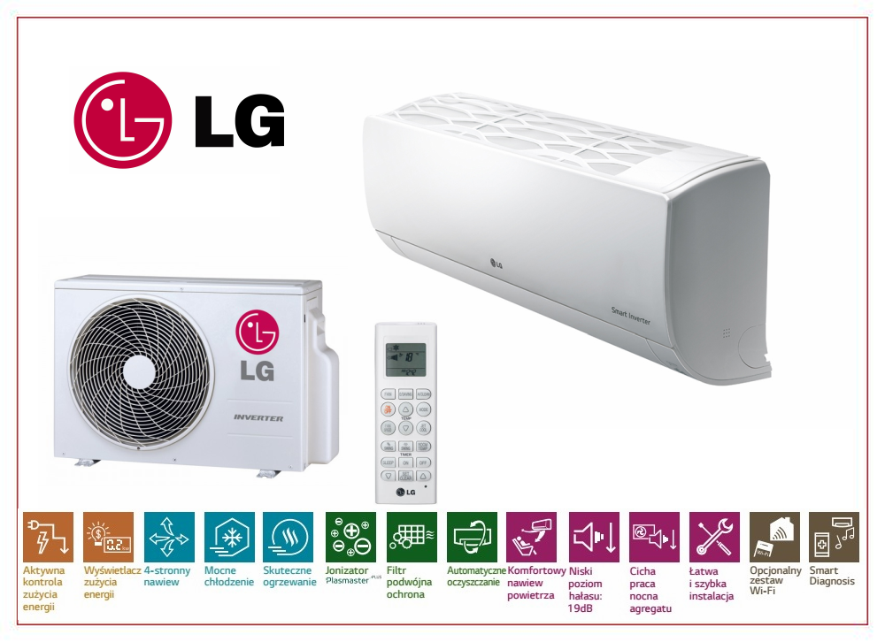 KLIMATYZATOR LG DELUXE DM12RP - 3,5 kW WiFi