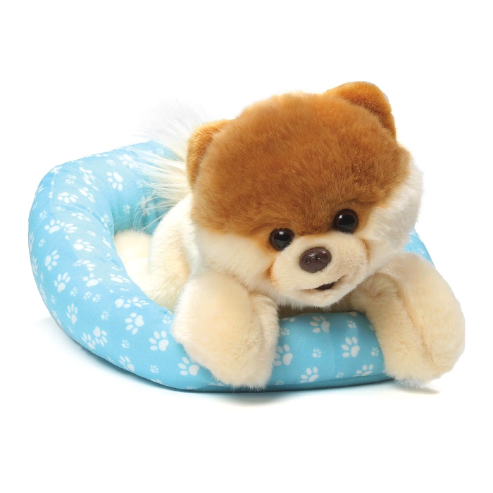 Piesek BOO maskotka POMERANIAN w kojcu GUND 120lat