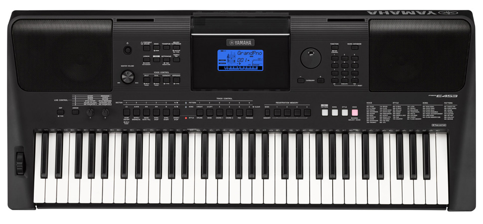 Yamaha PSR E453, style, karty pre-paid