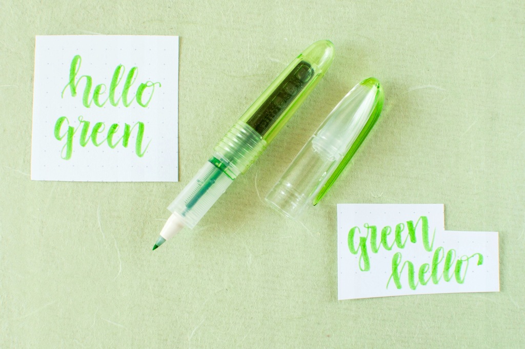 Brush pen Pilot Petit 3 kolor zielony -apple green