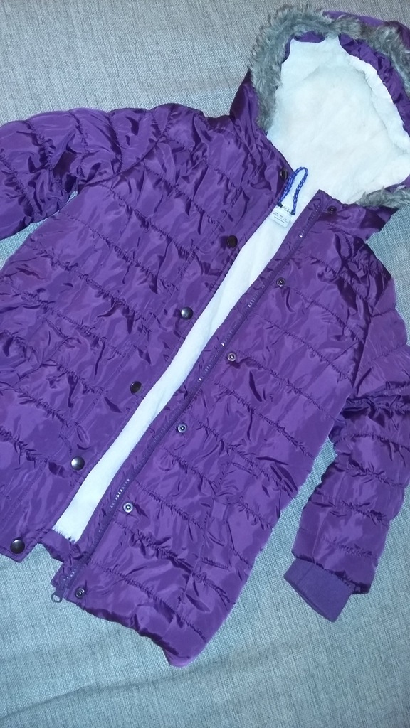 PIKOWANA zimowa kurtka dla córci 6-7Y r.134
