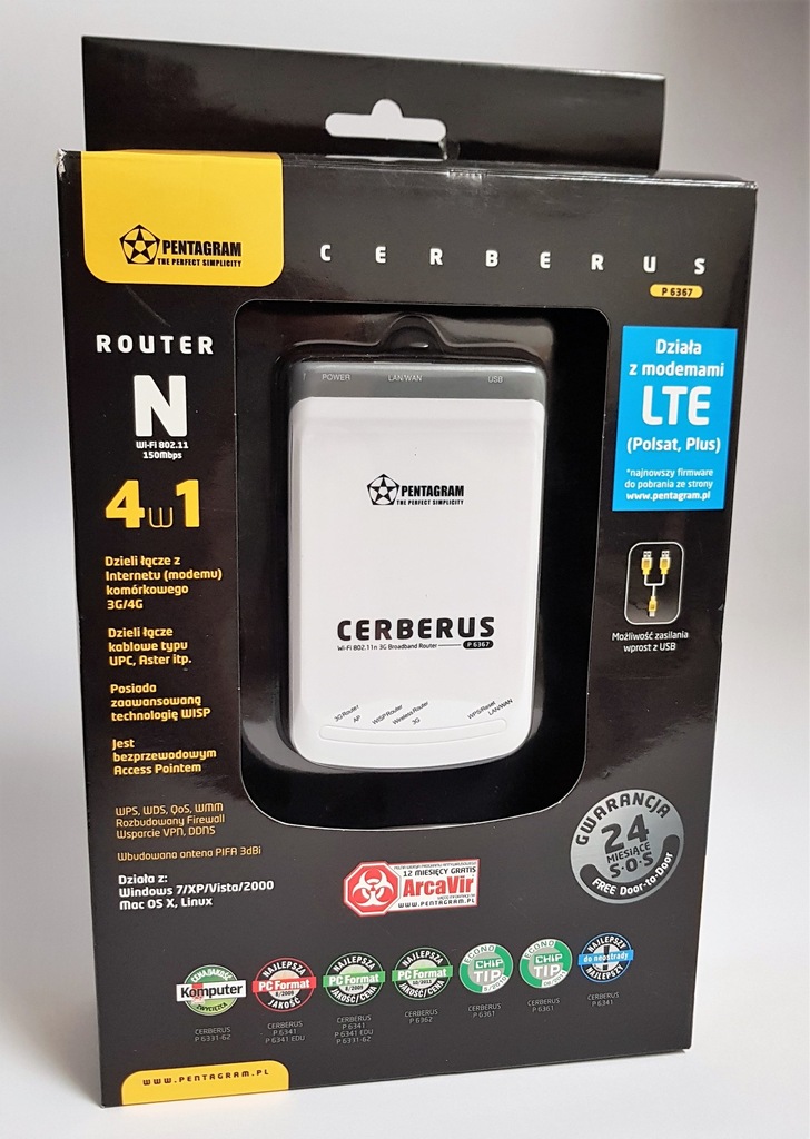 Router Pentagram Cerberus 3G DSL Wi-Fi - P 6367