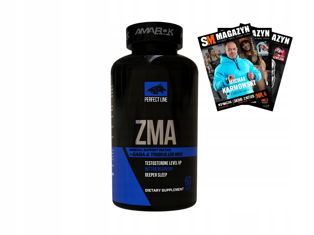 AMAROK ZMA 60K CYNK MAGNEZ GABA MELATONINA ENERGIA 6798947128 oficjalne archiwum Allegro