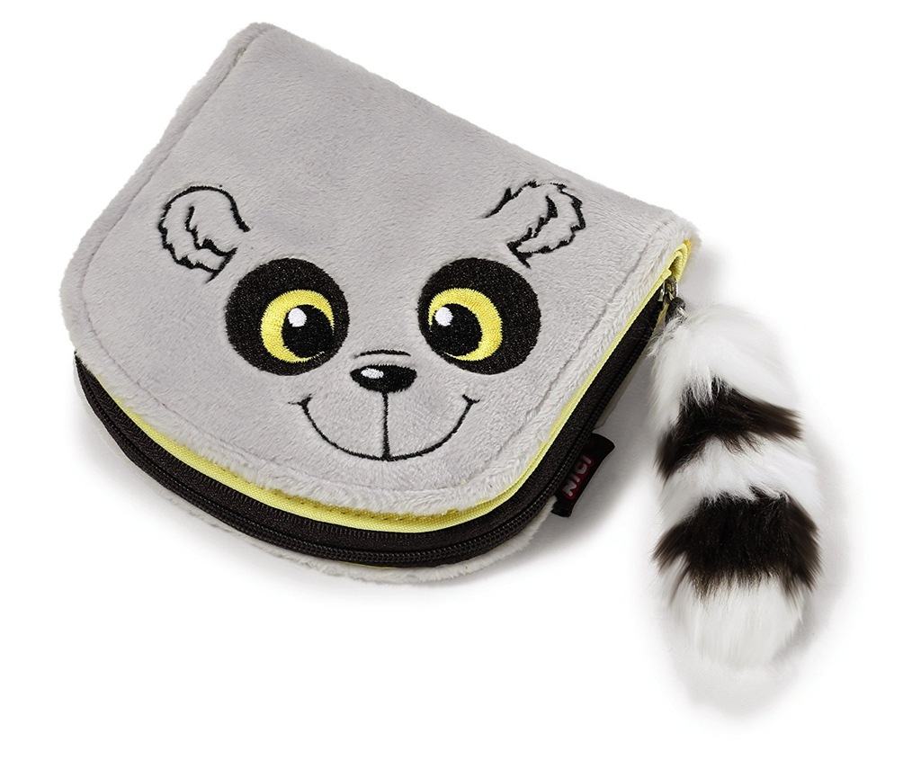 NICI, PLUSZOWY PORTFEL LEMUR (40248), 12x11 cm