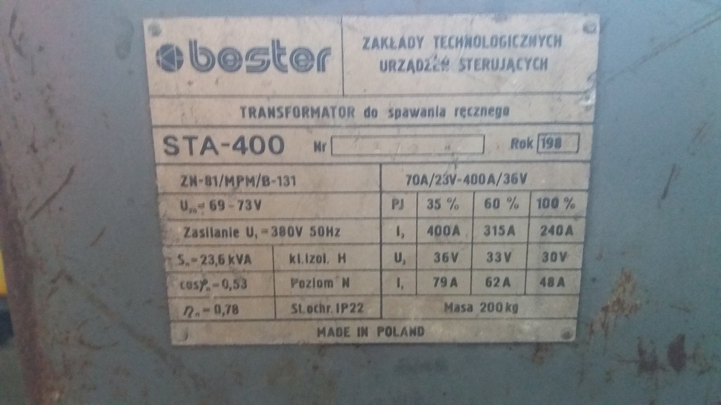 Spawarka Bester STA-400