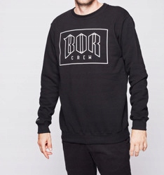 Bluza z kapturem B.O.R OUTLINE black