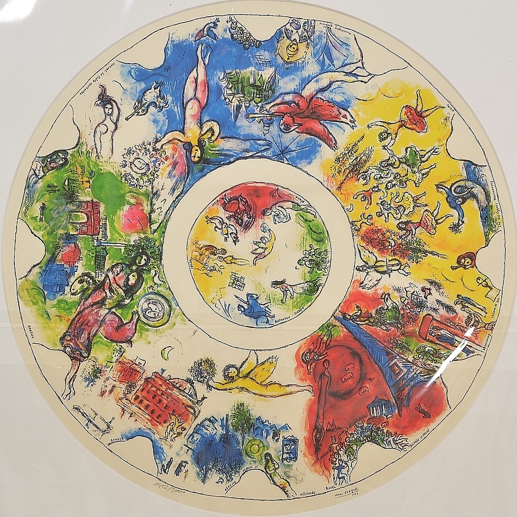 Marc CHAGALL litografia Plafon Opery Paryskiej