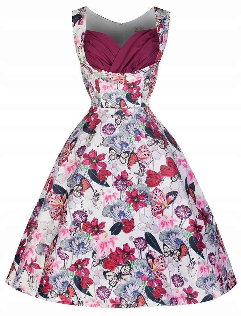LINDY BOP OPHELIA PARTY DRESS FLORAL R.14/42